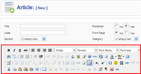 how-to-change-joomla-editor-TinyMCE-standard-to-TinyMCE-extended