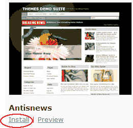 การติดตั้ง Theme ให้ WordPress