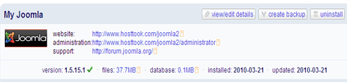 Joomla Automatic installation